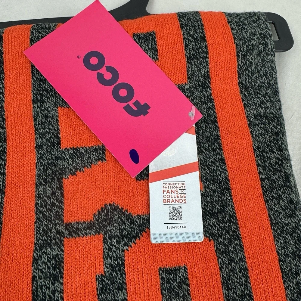 NWT FOCO Oregon State Beavers OSU Scarf Charcoal/Orange - OSFM 67
